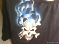 flame skull